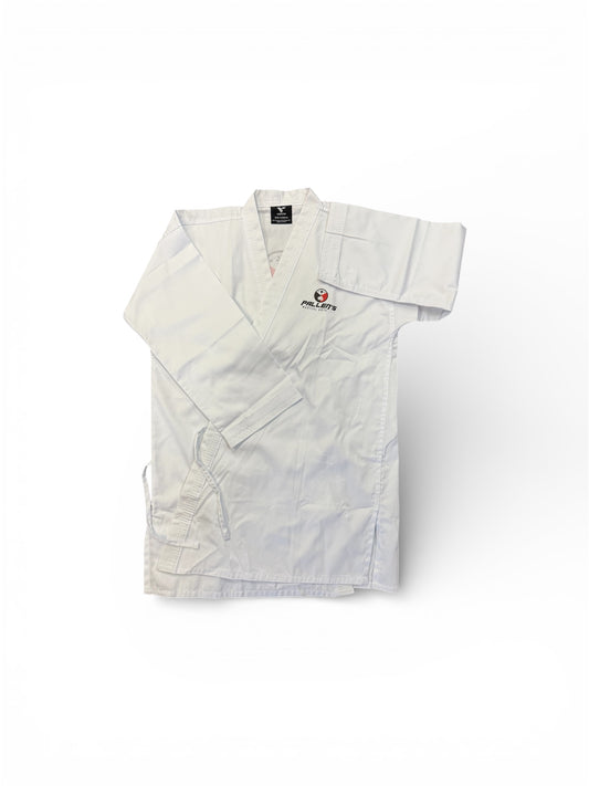 TIGER/FRESHMEN FULL UNIFORM - WHT - YELLOW BELTS (BEGINNERS) &  ALL TIGER BELTS